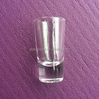 China Viable Heavy Base Tequila Thick Bottom Shot Glass 25ml for sale