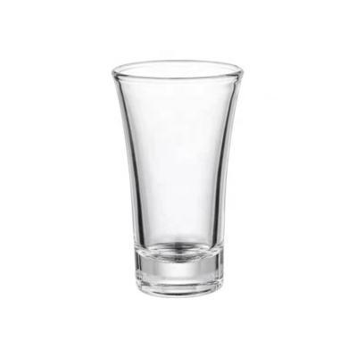 China CLASSIC Heavy Base Curved Shot Glass for Espresso, Whiskey, Vodka, Tequila for sale