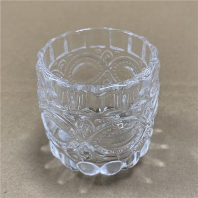 China Weddings Vintage Tea Light Clear Glass Votive Candle Holder for sale