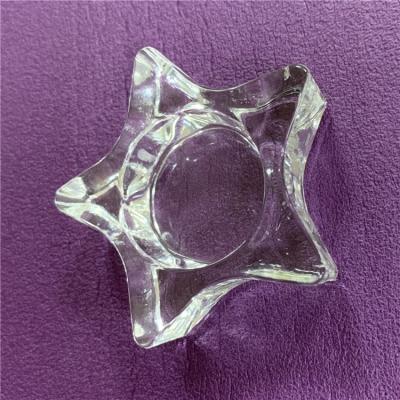 China Weddings 5-Point Glass Star Candle Holder for sale