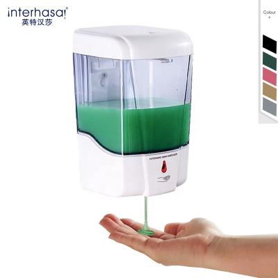 China Foam Touchless OEM 600ml Gel Sanitizer Wall Mounted Automatic Dispenser Bathroom Sanitizer Dispenser Soap Dispenser for sale