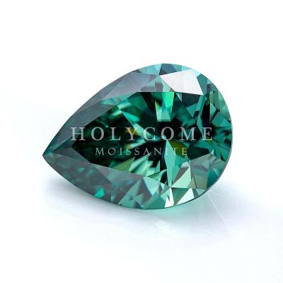 China Fire Holycome 16*12mm Big Size Color Or Pear Cut Loose Moissanite Diamond Price Per Carat Moissanite Diamond for sale