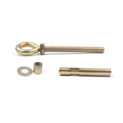 China Yellow Zinc Concrete Eye Hook M10 Metal Anchor Bolts for sale