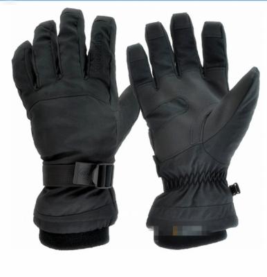 China winter gloves outdoor gloves ski gloves mountain gloves black color adults size nylon fabric for sale