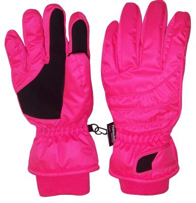 China waterproof women winter gloves outdoor gloves  snow mittens thin insulation gloves lady gloves polyester fabric for sale