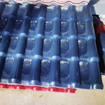 China Non-corrosibility Roma Synthetic Resin Roof Tile Weather Anti Impact Heat Resistant ASA PVC Roofing Sheet for sale