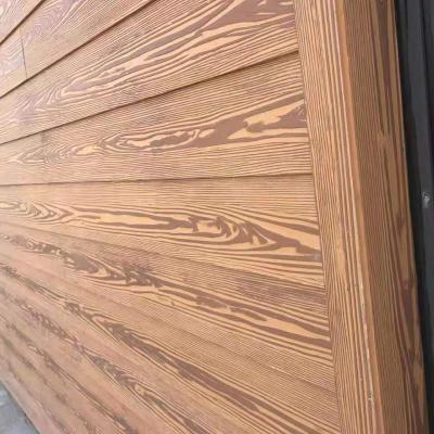 China Texture Fiber Cement Perforated Wood Siding Panel for sale