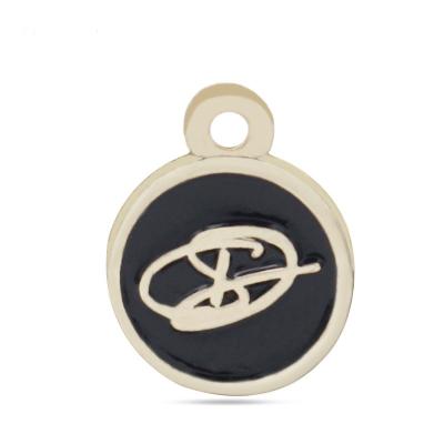 China Zinc Alloy Pendants Metal Charms Handbag Decoration Tags Accessories Silver Logo Plate for sale