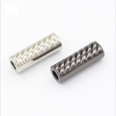 China Custom Zinc Alloy Bell Stopper Metal Cord End Cord End Spring Lock Nickel Free Zinc Alloy Stopper for sale