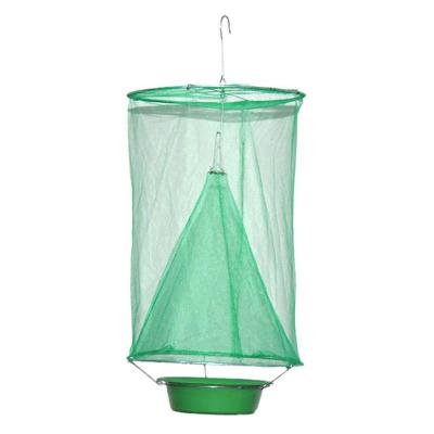 China Stocked Reusable Hanging Fly Catcher Killer Pilots Fly Catcher Cage Net Trap For Fly Control Garden Yard Supplies for sale