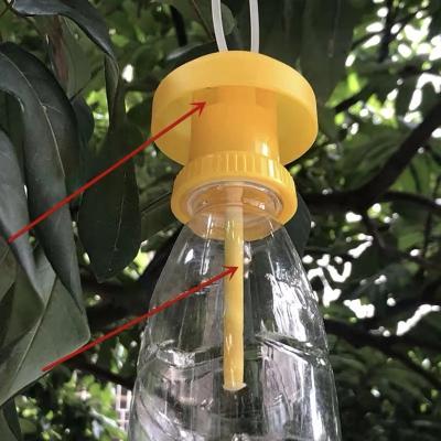 China Stocked Plastic Yellow Fruit Fly Trap Killer Drosophila Trap Fly Catcher Pest Insect Control For Farm for sale