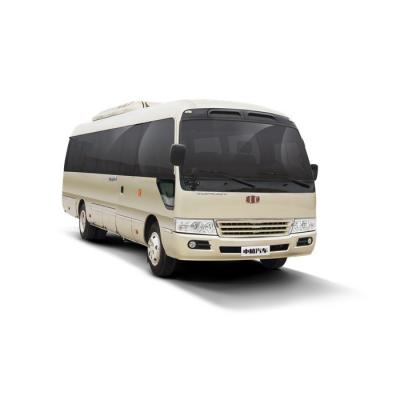 China ZEV 8m Pure Electric COASTER Bus CKD SKD Central Rear Drive for sale