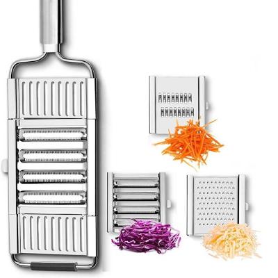 China Stainless Steel Vegetable and Fruit Cleaver 3 Blade Cutter Grater Sustainable High Quality CheeseFor Kitchen for sale