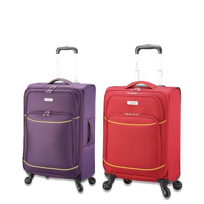 China Concise Hot Selling Custom Classic Suitcases Good Quality Nylon Fabric Trolley Luggage Bags Business Travel Luggage Set for sale