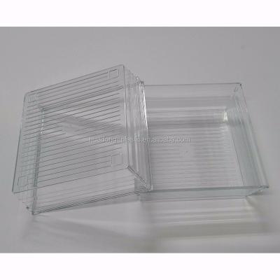 China Recyclable Clear Plastic Organzer Square Drawer/Container for sale