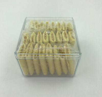 China Beautiful recyclable transparent hard plastic candy box for sale