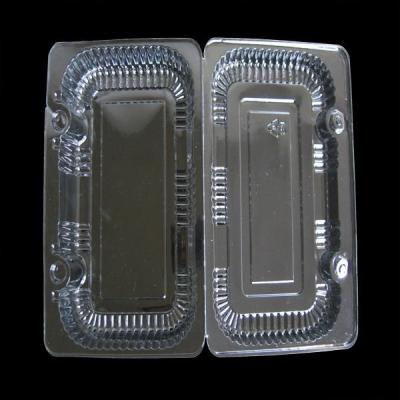 China Disposable Clear Plastic Food Tray Transparent Food Containers/BOPS Food Tray for sale