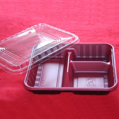 China Microwavable Eco-Friendly Plastic Food Bowl Divider Container Disposable Food Storage Box for sale