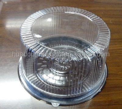 China Disposable disposable plastic blister cake /bread box/container for sale