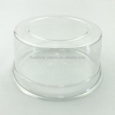 China Recycled Materials PET Cake Blister Plastic Food Packaging Box For Cake for sale