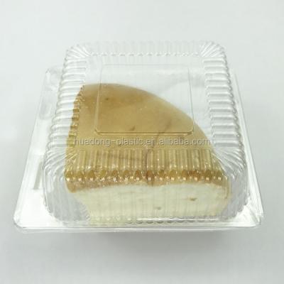 China Recycled Plastic Food Materials Disposable Containers Box Clear Bread Tray for sale