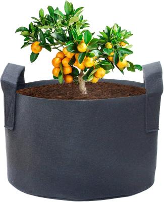 China Eco - Friendly Amazon Success Display Felt Plastic Woven Planter Bags Seedling Bags for sale