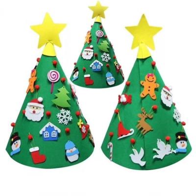 China Felt Christmas Tree DIY Handmade Christmas Gift Wall Decoration for sale