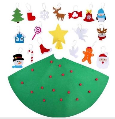 China Felt Economic Custom Design Christmas Decorated Deco Ornaments Tree for sale