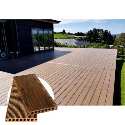 China Antisepsis azul de Gray Hollow Core Decking Composite 150x25m m del grano de madera en venta