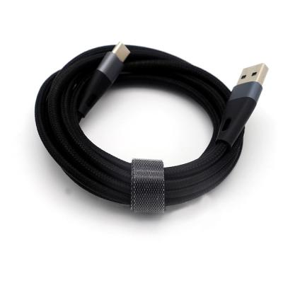 China Speed ​​Factory Price Fast Charging Premium Braided Data Cable 3A USB-A To USB-C Cable LED Light For Night Use For Android for sale