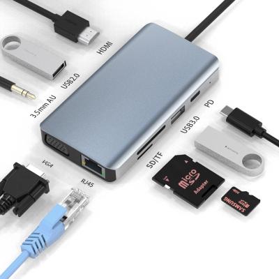 China Industrial USB Hub 4 Port 2.0 Adapter Usb-in-1 C Multiports Computer 9 Mobile Devices .desk 9 High Speed ​​Port Usb 3.0 Hub 3.0 Port 3.0 Connector for sale