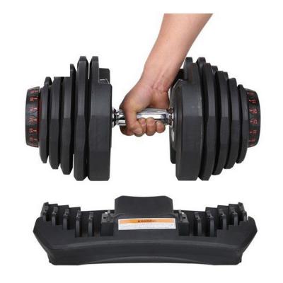 China Customization Universal Quick Gym Dumbbell Kit 80lb Weigh Adjustable Dumbbell for sale