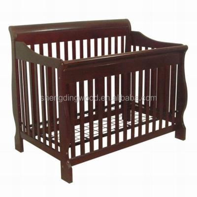 China Solid Wood Wooden Convertible Baby Crib With ASTM Certificate Quality Choice for sale