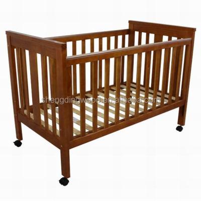 China Solid Wood Good Quality Assembled Baby Crib Cheap Solid Wood Baby Crib Furniture for sale