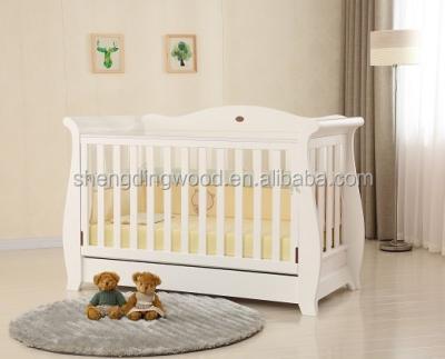 China 2018 Wholesale Price Solid Wood Crib / Cradle Baby Bed Hot Sale Sled Cradle for sale