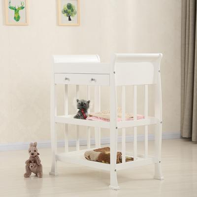 China Eco-friendly Toilet Baby Diaper Single Baby Bed Changing Table for sale