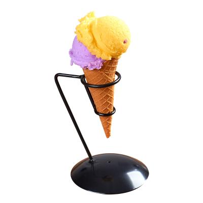 China Permanent Freshness Fake Ice Cream Cone Display With Two Ice Cream Scoops For Window Display for sale