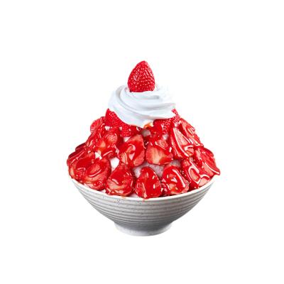 China Strawberry snow ice cream dessert eco-friendly high-grade imitation model for sale