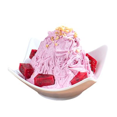 China Eco-Friendly Artificial Realistic Dessert Shaved Ice Milk Ice Cream Snow Ice Model for sale