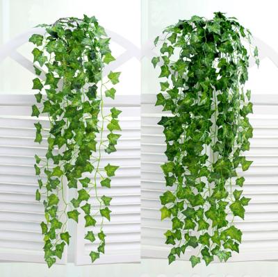 China Ecological Imitation Green Leaves Wall Hanging Fake Ivy Vine Vine Vines for sale