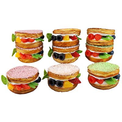 China High Quality DIY Africa PU Fake Cake For Party Fake Food Charm Miniature Fake Food for sale