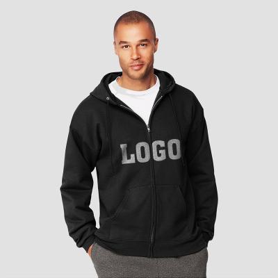 China Anti-wrinkle Men's Loose Fit Full-Zip Oversized Sweatshirt Custom Design Hoodie for sale