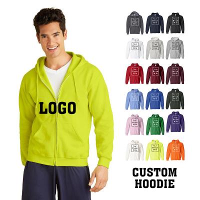 China Anti-wrinkle Mens Hooded Full-zip Fleece Sweatshirt for sale