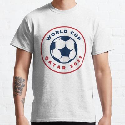 China Anti-wrinkle 2022 World Cup Qatar Soccer Football Premium Custom Design T-Shirt With National Flags for sale