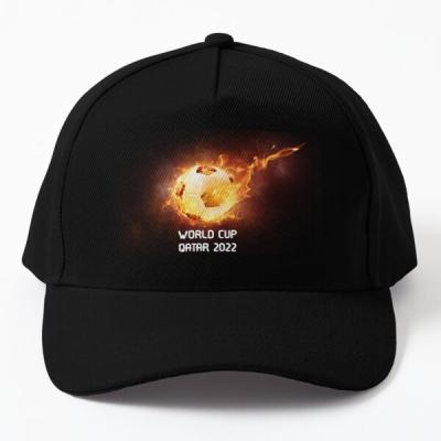 China COMMON Custom Design World Cup Qatar Hat Baseball Caps Football Soccer Hats Adult Washed Women Hats Adjustable Fashion for sale