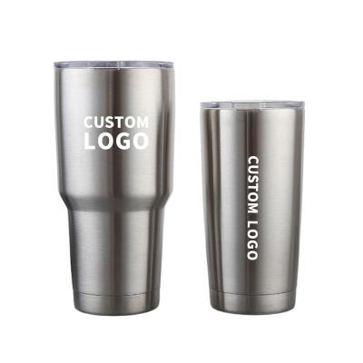 China Stocked Customized 3D Laser Engraved Personalized Custom Vacuum Insulated Tumbler 20-30 Ounce Mug With Clear Lid for sale