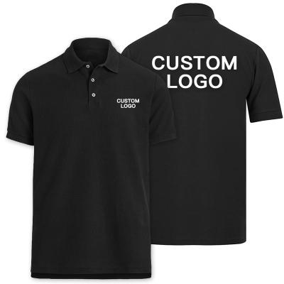 China Custom Anti-Wrinkle Embroidered Custom Polo Shirts Plus Size Mens Polo Shirts Your Own Golf Tank Top for sale