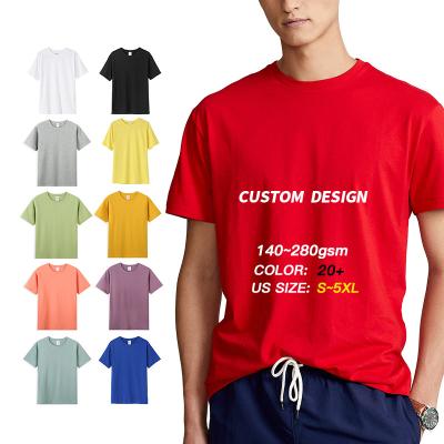 China Anti-Wrinkle Customize Shirts For Women Men Custom Tee Design Your Own Crewneck Personalized Oversized Corporation T-Shirts for sale