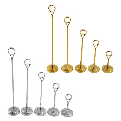 China 430 STAINLESS STEEL standard buffet name tag holder restaurant equipment gold table numbers for sale