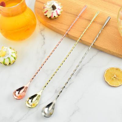 China Minimalist 304 Thread Stainless Steel Spoon High Quality Cutlery for sale